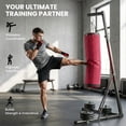 thumbnail image 6 of Soozier Punching Bag with Stand for Adults, 72.8"-90.9" Height Adjustable Freestanding Boxing Stand with Canvas Sandbag, Red, 6 of 9