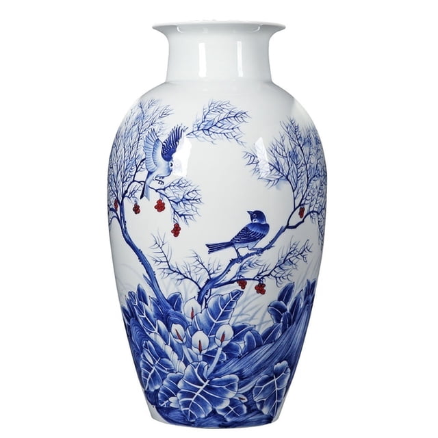 Jarrón de cerámica moderno, decoración for el hogar, sala de estar, decoración de botella de porcelana hecha a mano de estilo chino