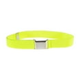 thumbnail image 1 of pitrice 1 Set Simple Design Kids Elastic Belt Boys Adjustable Buckle Stretch Waistband Reusable Washable Jeans Clothing Accessories Fluorescent Green, 1 of 9