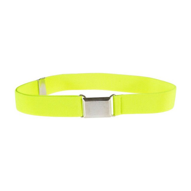 pitrice 1 Set Simple Design Kids Elastic Belt Boys Adjustable Buckle Stretch Waistband Reusable Washable Jeans Clothing Accessories Fluorescent Green