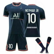 2021/22 PSG Home Youth Jersey Neymar NO.10 Sportswear Soccer Football Set