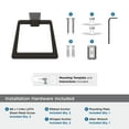 thumbnail image 5 of Amerock Blackrock Oil-Rubbed Bronze Closed Towel Ring, 5 of 8