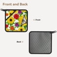 thumbnail image 2 of Sikiie Tiger Swallowtail On Flowers Pot Holders Kitchen Insulation Mats Heat Resistant Pot-Holder Oven Anti-Scald Pads for Cooking Baking, 7.1*7.1inch, 2 of 8
