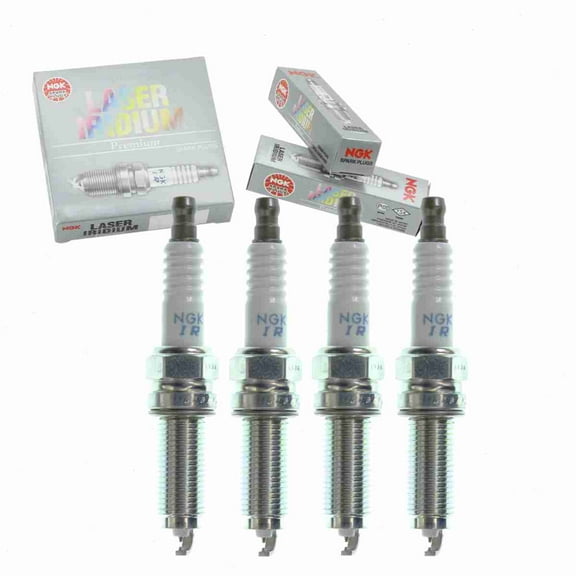 4 pc NGK 95710 Laser Iridium Spark Plugs for 12290-R41-L01 12290R41L010M1 3483 DXU22HCR-D11S Ignition Wire Secondary Fits select: 2012-2015 HONDA CIVIC, 2008-2012 HONDA ACCORD