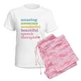 thumbnail image 6 of CafePress - Speech Therapist Women's Light Pajamas - Women's Short Sleeve Print T-Shirt and Pants Light Cotton Pajama Set, 6 of 7