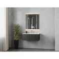 thumbnail image 4 of Legno 36" Carbon Oak Bathroom Vanity with Matte White VIVA Stone Solid Surface Countertop, 4 of 4