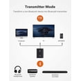 thumbnail image 2 of Bluetooth 5.0 Transmitter/receiver, Taotronics 2-in-1 Wireless 3.5mm Audio Adapter (aptx Low Latency), 2 of 4
