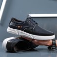 thumbnail image 2 of Zapatos de cuero para hombre XCF casuales británicos cómodos de caña baja 26,5 cm, 2 of 4