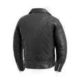 thumbnail image 4 of Whet Blu Men' Leather Jacket with Zip Out Liner (Black, L), 4 of 4