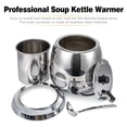 thumbnail image 6 of FOLDLIFE Commercial Grade Soup Kettle, 10.5QT Soup Kettle Warmer with Hinged Lid and Detachable Stainless Steel Insert Pot for Famil yand Restaurant, buffets，Silvery, 6 of 6