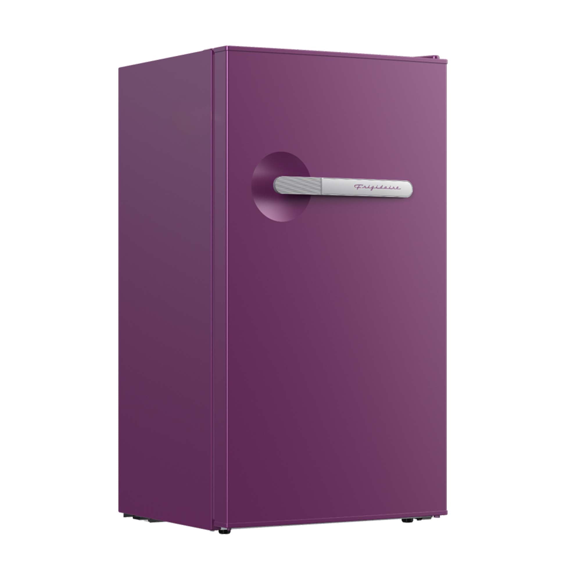 Frigidaire 3.2 Cu. ft. Retro Compact Refrigerator, Mini Fridge with Chiller Compartment, Plum