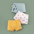 thumbnail image 2 of Sous-vêtements Garçons Imprimé Mignon Pantalons Slips Boxeurs 3 Pcs Multipack Shorts Garçon Tout-Petit Vert Armée, 2 of 4