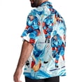 thumbnail image 3 of Ice Hockey Men's Hawaiian Poplin Casual Printed Button Down Short Summer Beach Shirts, Unisex, 3 of 6