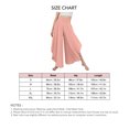 thumbnail image 4 of Wide Leg Pleated Pants Plain Color Casual Fitted Asymmetrical Hem Long Pleated Pants for Women Lady Pink XXL, 4 of 6