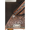 thumbnail image 7 of Hilason Western Horse Trail Barrel Floral Racing American Leather Saddle Brown, 7 of 7