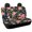 Pink Floral Rose Pattern, variant on Chririnla Ombre Zebra Stripe Rear Bench Cover Protectors with Heavy Duty, 2 Pack Stretch Covers for Sedan Car Interior