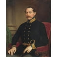 thumbnail image 3 of Miklós Barabás 15x18 Black Modern Framed Museum Art Print Titled - Portrait of an Officer Miklos Barabas (1854), 3 of 5