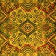 thumbnail image 1 of Ahgly Company Indoor Square Abstract Yellow Modern Area Rugs, 6' Square, 1 of 4