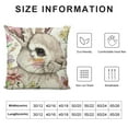 thumbnail image 5 of Easter Pillow Covers Set of ,Spring Floral Bunny Decorative Throw Pillow Cover Rabbit Cushion Case for Sofa Couch Home Indoor Outdoor Easter Decoration, 5 of 5