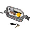 thumbnail image 4 of Gray Christmas Snowman Pattern Cute Fanny Packs for Women,Travel Waterproof Crossbody Fanny Bags Waist Purse for Women Anti Theft Adjustable Strap for Running Travel Cycling, 4 of 6