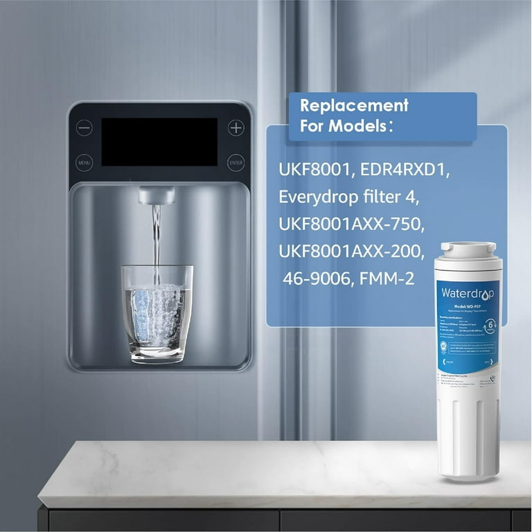 海外並行輸入正規品 Water Refrigerator UKF8001 Waterdrop Filter Replacement 4, 冷蔵庫交換部品・アクセサリ