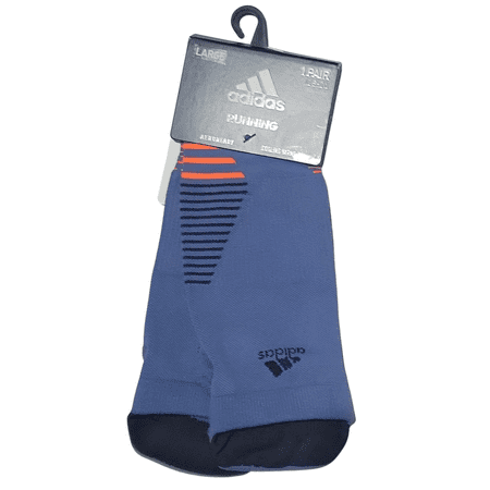 Adidas Mens No Show Socks Size 6-12 Running Gray 1 Pair