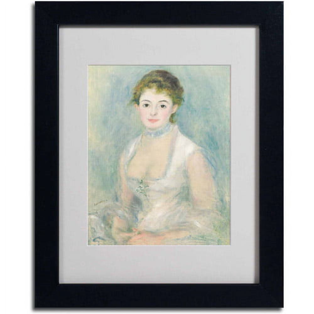 Trademark Fine Art "Madame Henriot 1876" Canvas Art by Pierre Renoir, Black Frame