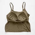 thumbnail image 6 of UPPADA Womens Summer Tank Top Crop Crewneck Camisole Tops with Built in Bra Neck Vest Padded Slim Fit Tank Tops,Tank Tops for Women Army Green,XL, 6 of 7