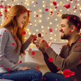 thumbnail image 4 of Pétalos de rosa rojos, decoraciones de boda para espacios de eventos, tela de seda no tóxica, atractivo realista, reutilizable para el día de San Valentín y más, 4 of 5