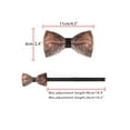 thumbnail image 3 of INSPIRAR CHIC Corbatas de Moño de Terciopelo Ajustables Pre-atadas para Prom, Boda, Tuxedo Talla Única Gradiente Marrón, 3 of 4
