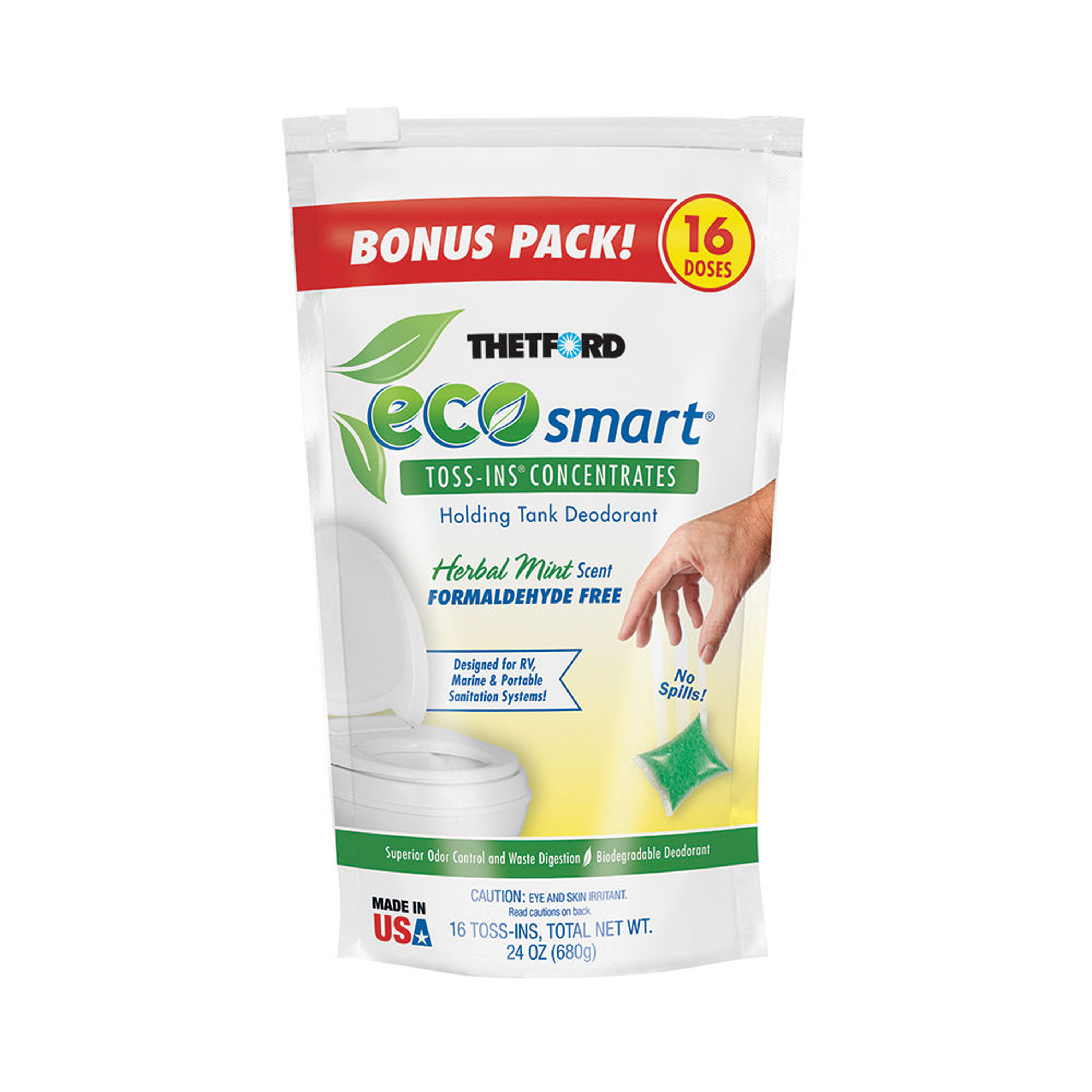 Thetford Corp 96569 Ecosmart Holding Tank Deo 16 Ct tossIns FormaldehydeFree