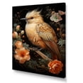 thumbnail image 2 of Designart "Springtime Bird Blooms with Hummingbird" Animals Canvas Wall Art - Traditional Beige Bird Entryway Wall Art Print, 2 of 6