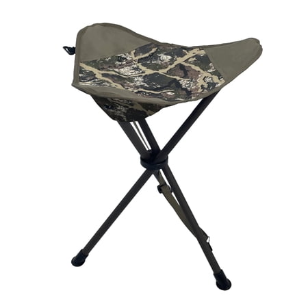 Black Sierra Folding Stool W/shoulder Strap Supports 225 Lbs Lightweight Collapsible Tripod Seat Foldable Steel Frame Chair For The Blind Fishing Hiking Travel