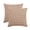Caramel-Striped, variant on XWZO 18x18 inch Chenille Pillow Covers 2 Pieces Set, Square Fluffy Boho Striped Decorative Cushion Covers for Couch/Sofa/Bed, Beige-Striped (NO PILLOW INSERT)