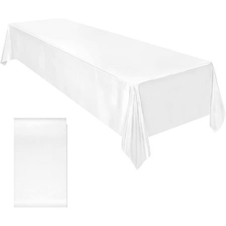 

GLFSIL Satin Tablecloth Table Cloth 145x260cm for Banquet Decor Wedding Dining Table