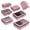 Pink, variant on 7 Pcs Packing Cubes for Travel Organizer Tear-Resistant with Number Icon Handle Storage Bags for Carry on Bag for Clothes Shoes, Pink