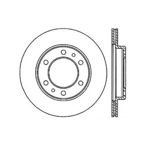 C-Tek Disc Brake Rotor 121.44037 Fits select: 1981-1989 TOYOTA LAND CRUISER