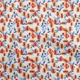 thumbnail image 1 of oneOone Cotton Flex Orange Fabric Floral Diy Clothing Quilting Fabric Print Fabric By Yard 40 Inch Wide, 1 of 4