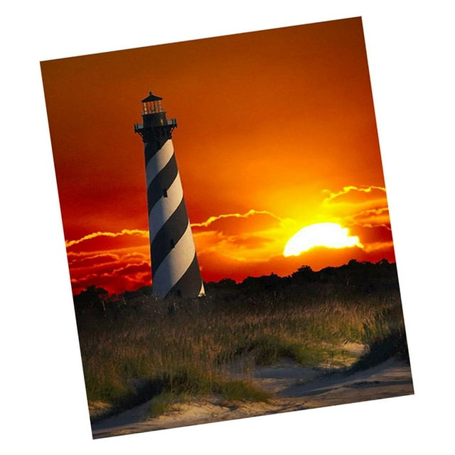 yuksok Full Drill DIY 5D Lighthouse Diamond Sticker Embroidery Cross Stitch Painting by