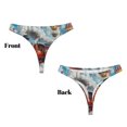 thumbnail image 3 of Balery Red Train Hot Air Balloon Tangas de Algodón para Mujer con Estampado – Ropa Interior Sexy, Transpirable, G-string-Small, 3 of 6