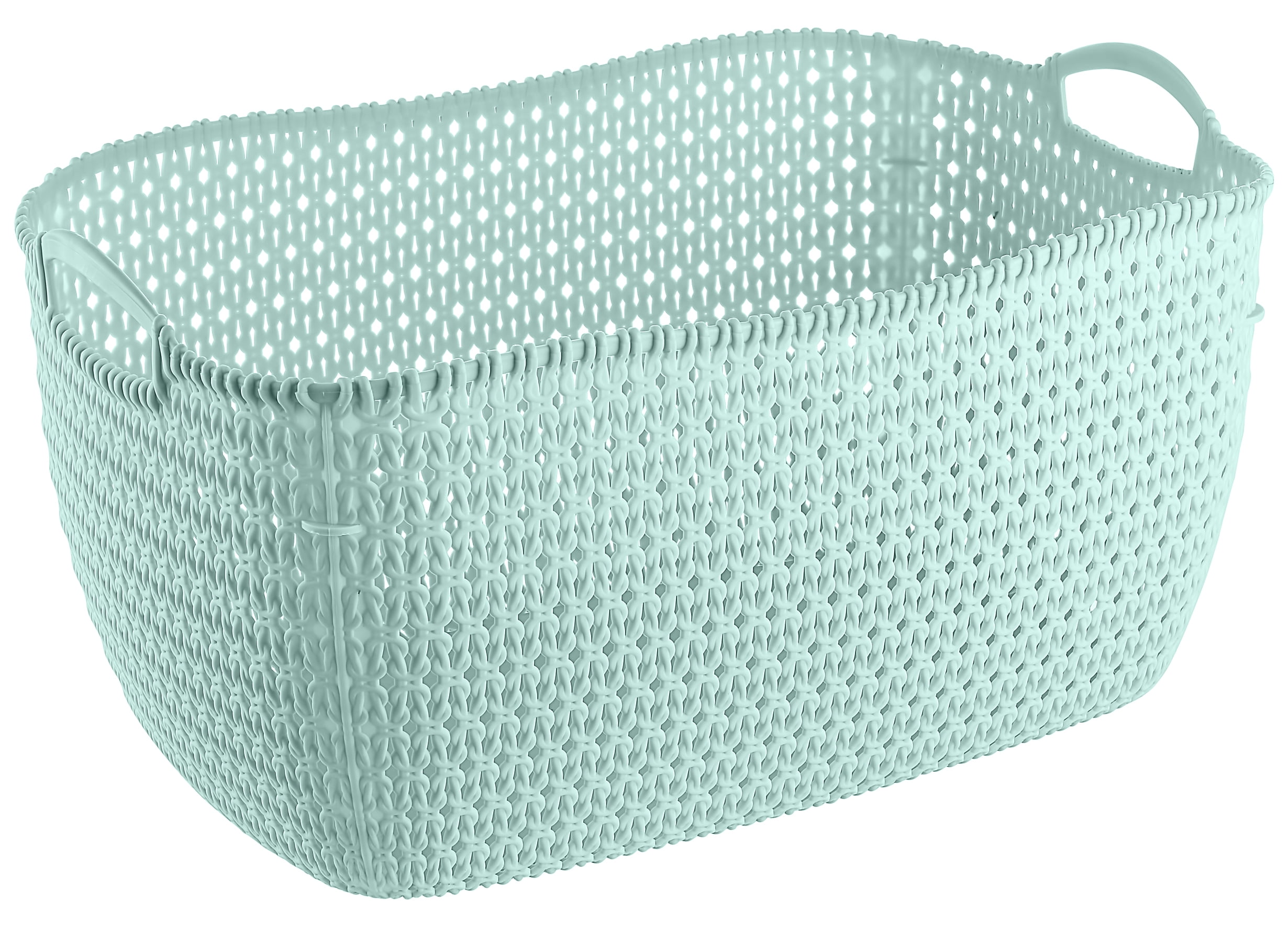 Soft Large Size Plastic Storage Basket with Handle Laundry Basket Home Organizer 