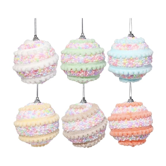 Beautynvta Christmas Ball Ornaments for Christmas Tree Decorations, Hanging Balls for Christmas Tree, Wedding, Party Decor, 2.36"