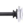 thumbnail image 2 of UTOPIA ALLEY Wall Mounted 3/4 Inch Curtain Rod - Curtain Rods For Windows 86 to 120 Inch, Adjustable Drapery Rods, Black Curtain Rods, Bedroom & Living Room Decorative Curtain Rods, Tapestry Poles, 2 of 9