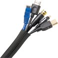 thumbnail image 3 of Cable Sleeve Wrap-It Storage, paquete de 3 m, malla negra, 3 of 8