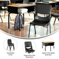 thumbnail image 3 of Flash Furniture HERCULES 24"W Student Desk with Classroom Stack Chair Natural Desktop/Black, 3 of 10