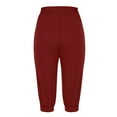 thumbnail image 2 of Diufon Women's 2pc Sweatpants Plus Size Capris Pants Elastic Waist Drawstring Pants with Pockets, 2 of 7