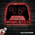 thumbnail image 2 of Craftnamesign Custom Video Game Room Metal Wall Art LED Light, Personalized Gamer Name Sign, 2 of 5