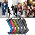 thumbnail image 4 of Lavencious Premium Soft and Comfort Bamboo Fiber Knee High Athletic Socks for Men Shoe Size 7-12 - 6 Pairs (Bicycle Pattern), 4 of 6