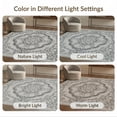 thumbnail image 7 of ODIKA Vintage Grey Distressed Scroll Frame Scrollwork Border Large Flowing Dynamic for Hallway, Study Room, Playroom, Non-Slip Low Profile, 7 of 7
