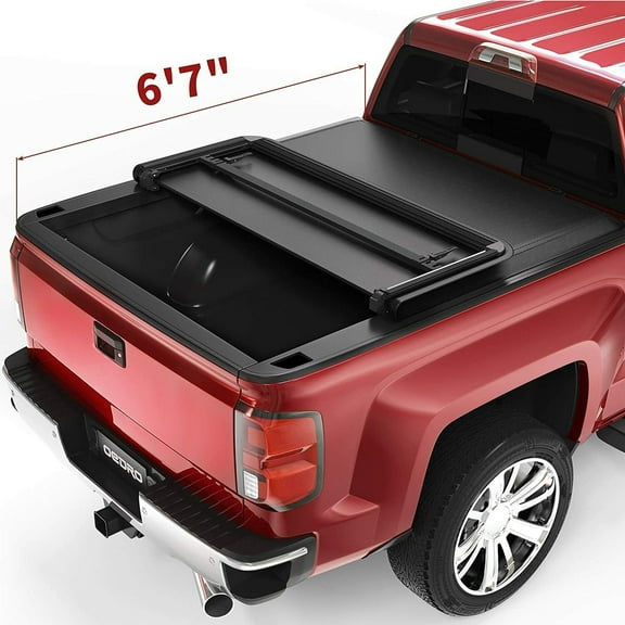 RVNI 6.6FT Tri-Fold Truck Bed Tonneau Cover for 2014-2019 Silverado Sierra 1500